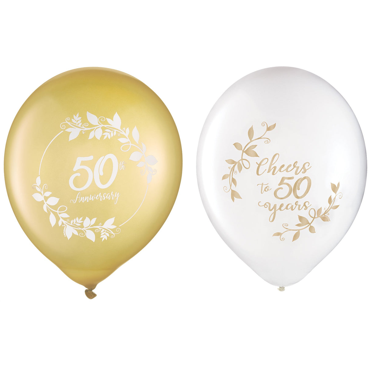 Happy 50th Anniversary Latex Balloons 15ct