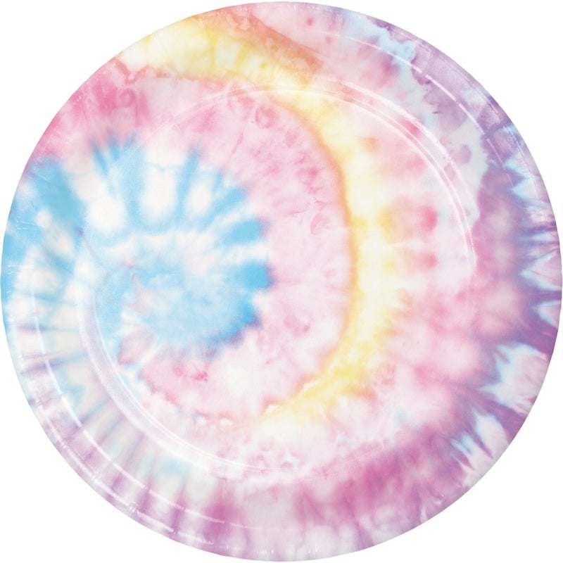 Tie Dye Party 9in Plates 8ct
