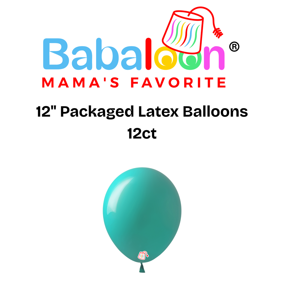 12" Packaged Latex Balloons 12ct - Not Inflated