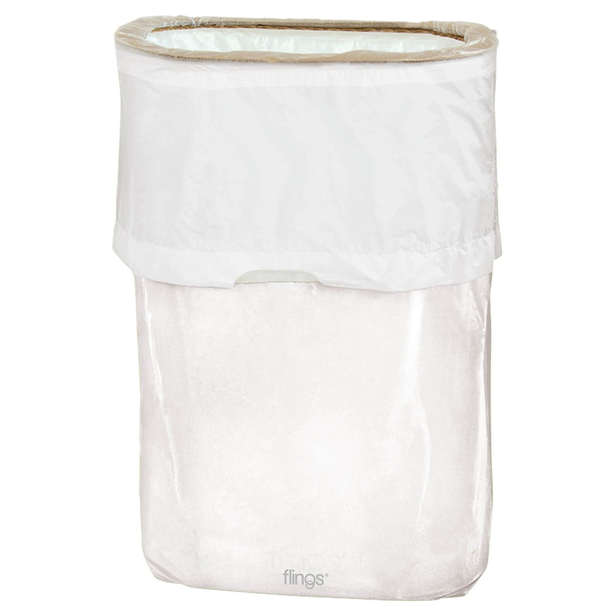Pop-Up Trash Bin - White