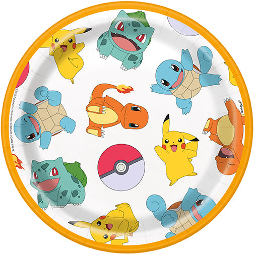 Pokémon Round 7" Dessert Plates 8ct