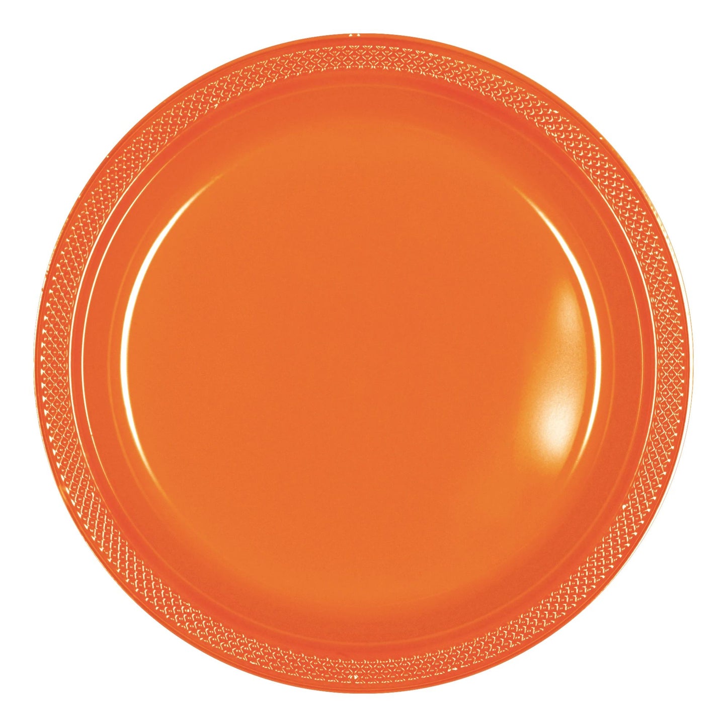 Orange 9in Plastic Plates