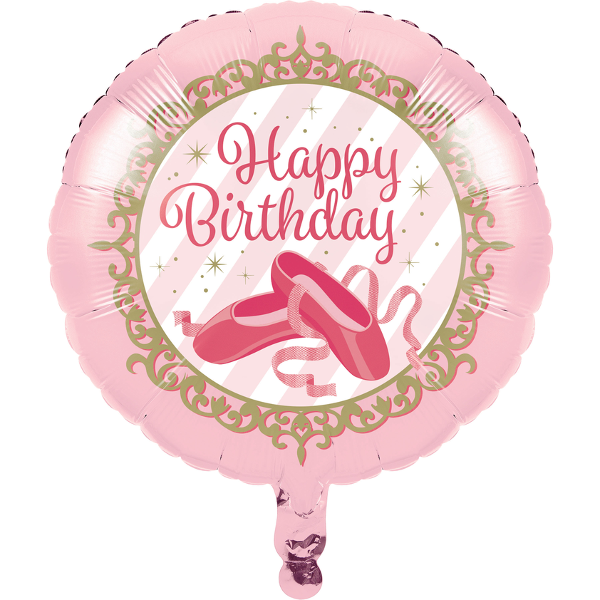 Ballet Birthday 18in Printed Mylar