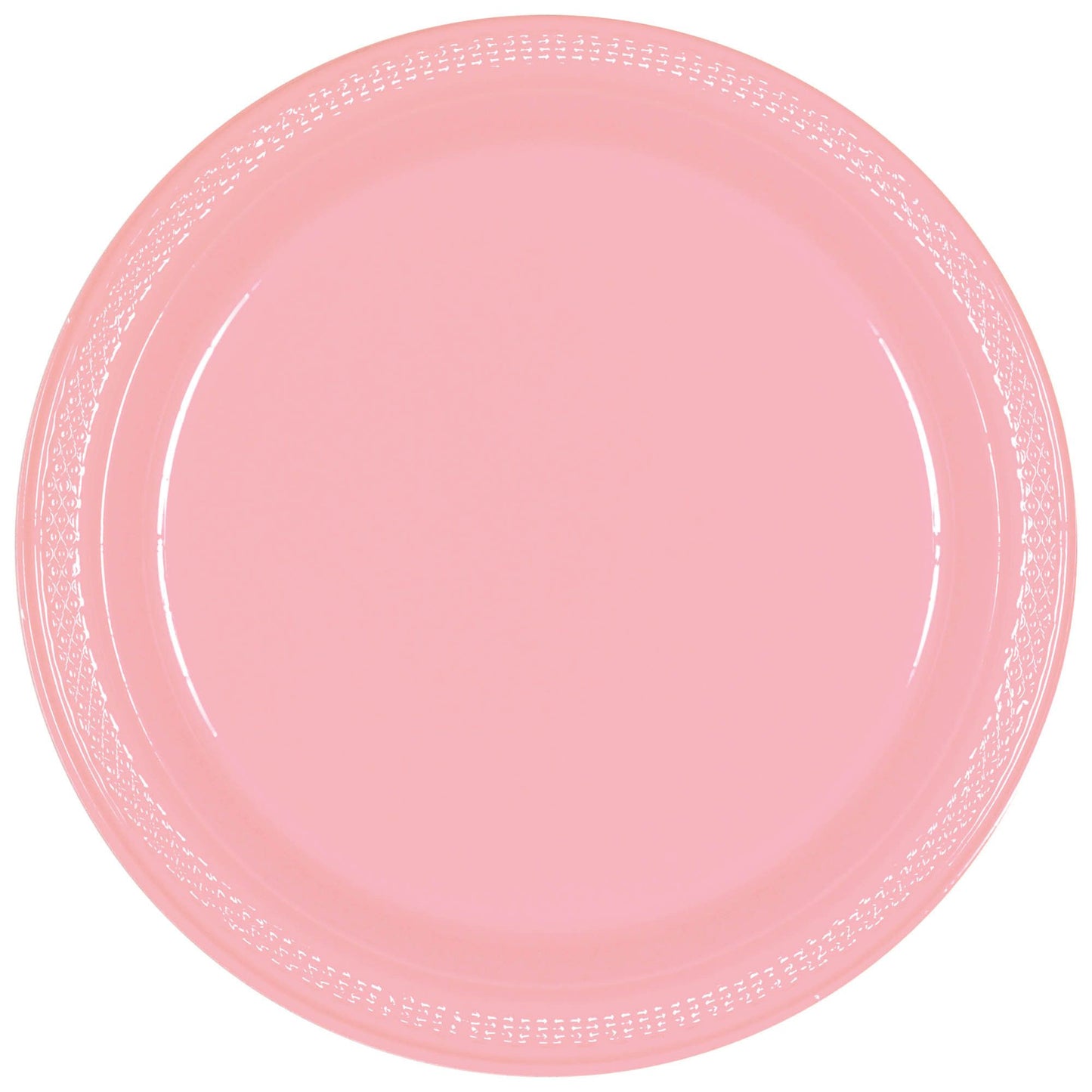 Light Pink 9in Plastic Plates
