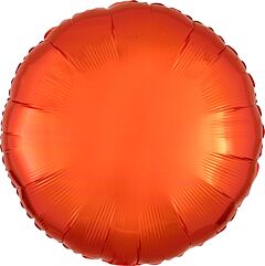 #632 Orange Round 18in Solid Mylar