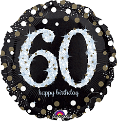 #377 Sparkling Celebration 60 18in Printed Mylar