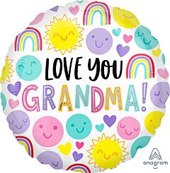 #513 Love You Grandma 18in Printed Mylar