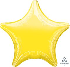 #692 Yellow Star 18in Solid Mylar