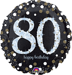 #385 Sparking Celebration 80 18in Printed Mylar