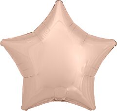 #683 Rose Gold Star 18in Solid Mylar