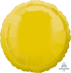#701 Yellow Round 18in Solid Mylar