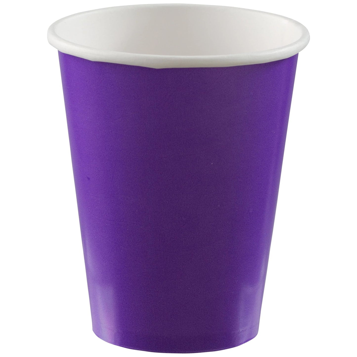 12oz Purple Paper Cups 50ct