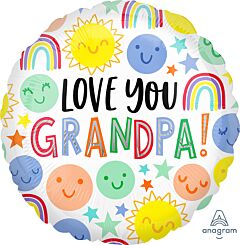 #514 Love You Grandpa 18in Printed Mylar