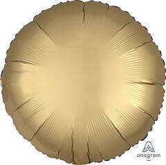 #195 Matte Gold Round 18in Solid Mylar