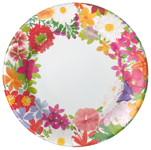 Halsted Floral 10.5in Dinner Plates 8ct