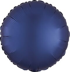 #202 Matte Navy Round 18in Solid Mylar