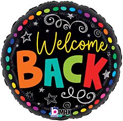 #499 Colorful Welcome Back 18in Printed Mylar