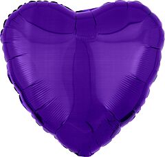 #638 Purple Heart 18in Solid Mylar