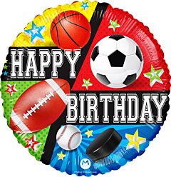 #212 Sports Birthday 30in Supershape