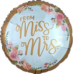 #567 Mint To Be Bridal 18in Printed Mylar