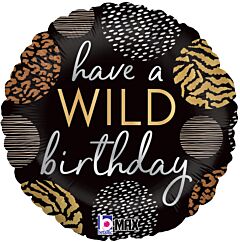 #324 Have a Wild Birthday 18in Printed Mylar