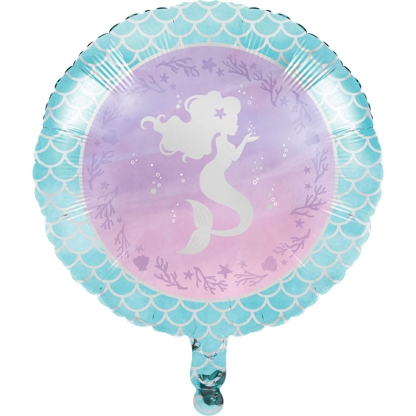 Shimmering Mermaid 18in Printed Mylar