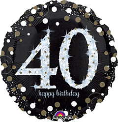 #369 Sparking Celebration 40 18in Printed Mylar