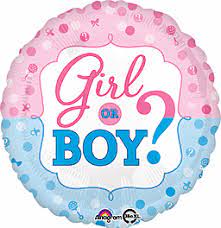 #578 Girl or Boy Dots & Marks 18in Printed Mylar