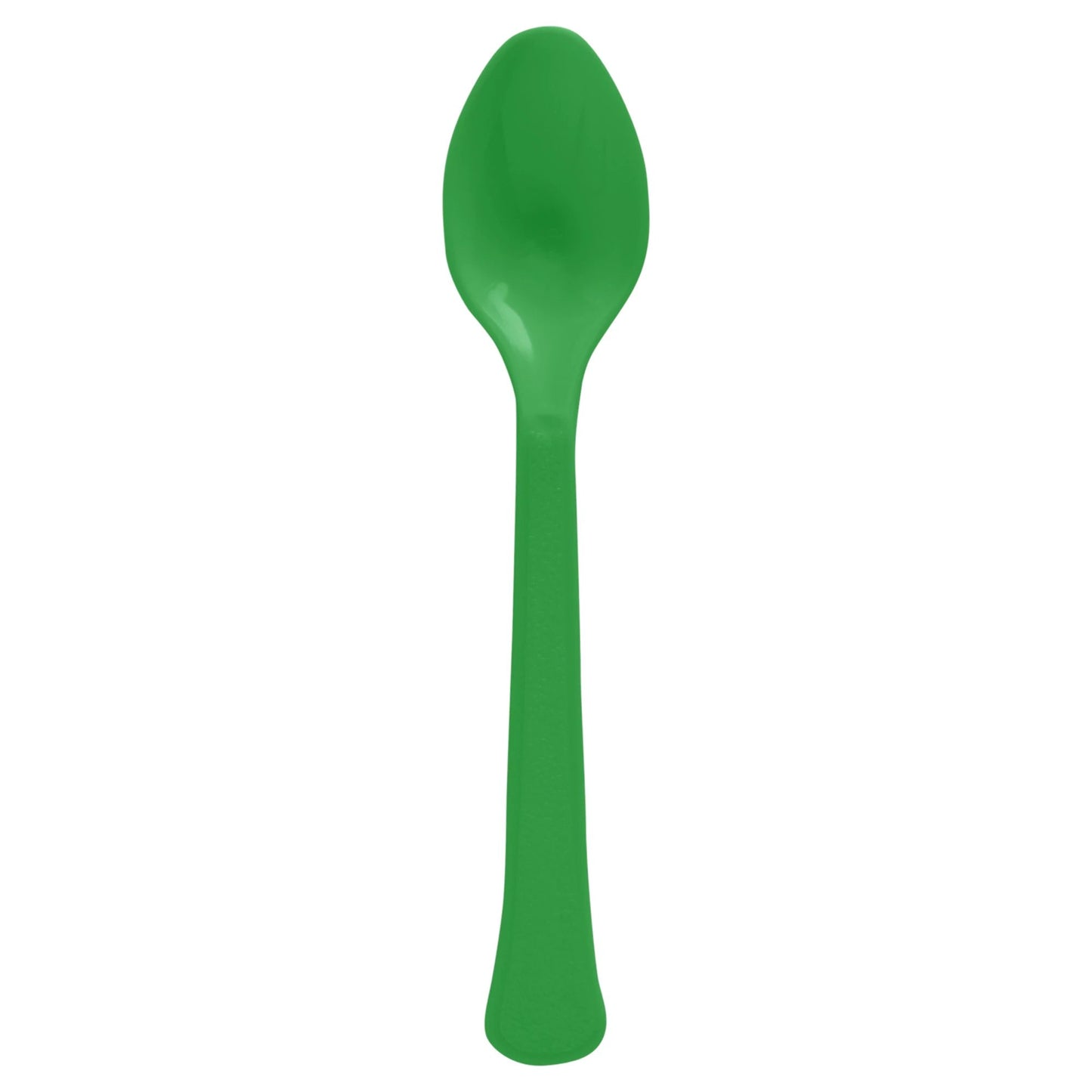 Green Plastic Spoons