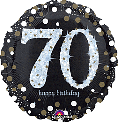 #381 Sparkling Celebration 70 18in Printed Mylar