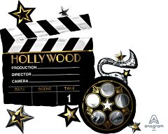 #239 Hollywood Movie Reel 30in Supershape
