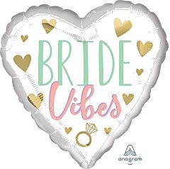 #564 Bride Vibes 18in Printed Mylar
