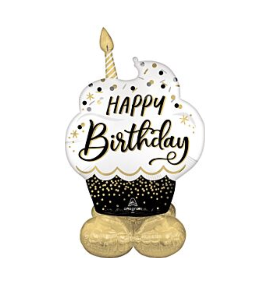 Black Silver Gold Sparkle Airloonz