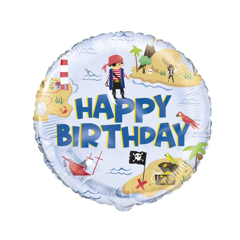 Pirate Birthday 18in Printed Mylar