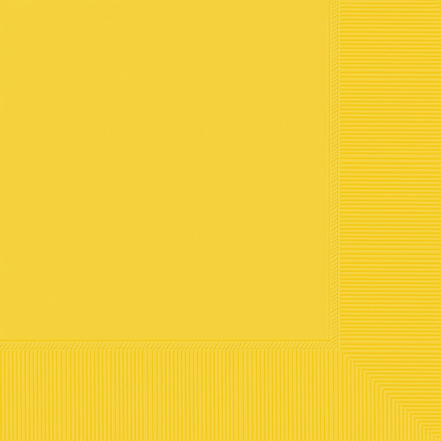 Yellow Beverage Napkins 5in