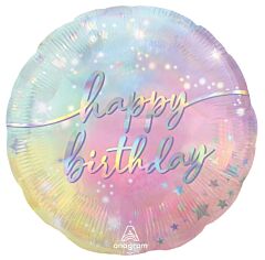 #297 Luminous Pastel Birthday 18in Printed Mylar