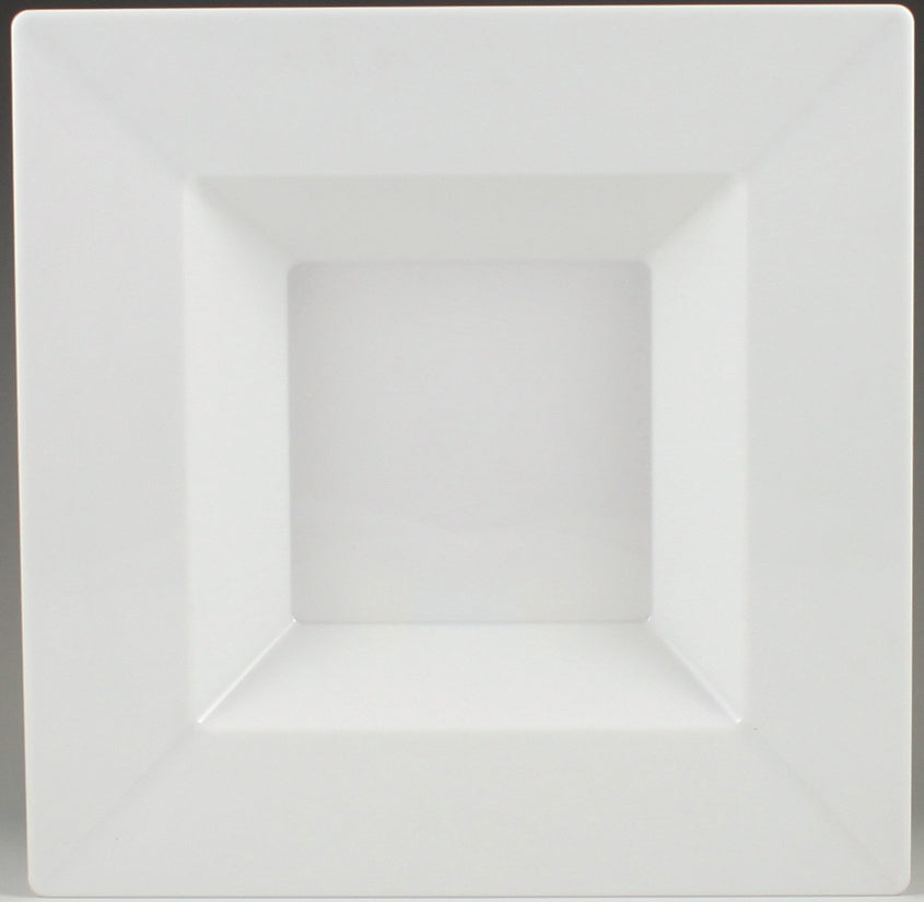 Premium Plastic Square White Plates and Bowls