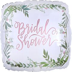 #565 Love & Leaves Bridal 18in Printed Mylar