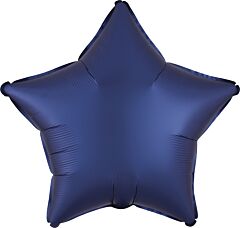 #203 Matte Navy Star 18in Solid Mylar