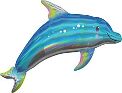 #228 Iridescent Blue Dolphin 29in Supershape