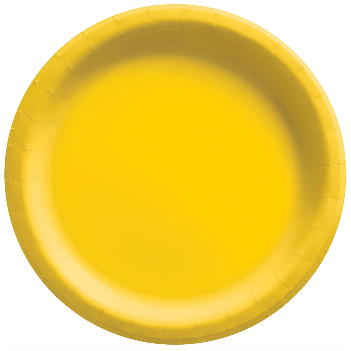 Yellow Round 10in Dinner Plates