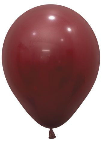 Helium Inflated Latex Balloon - Merlot
