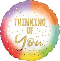 #512 Thinking of You Ombre 18in Printed Mylar