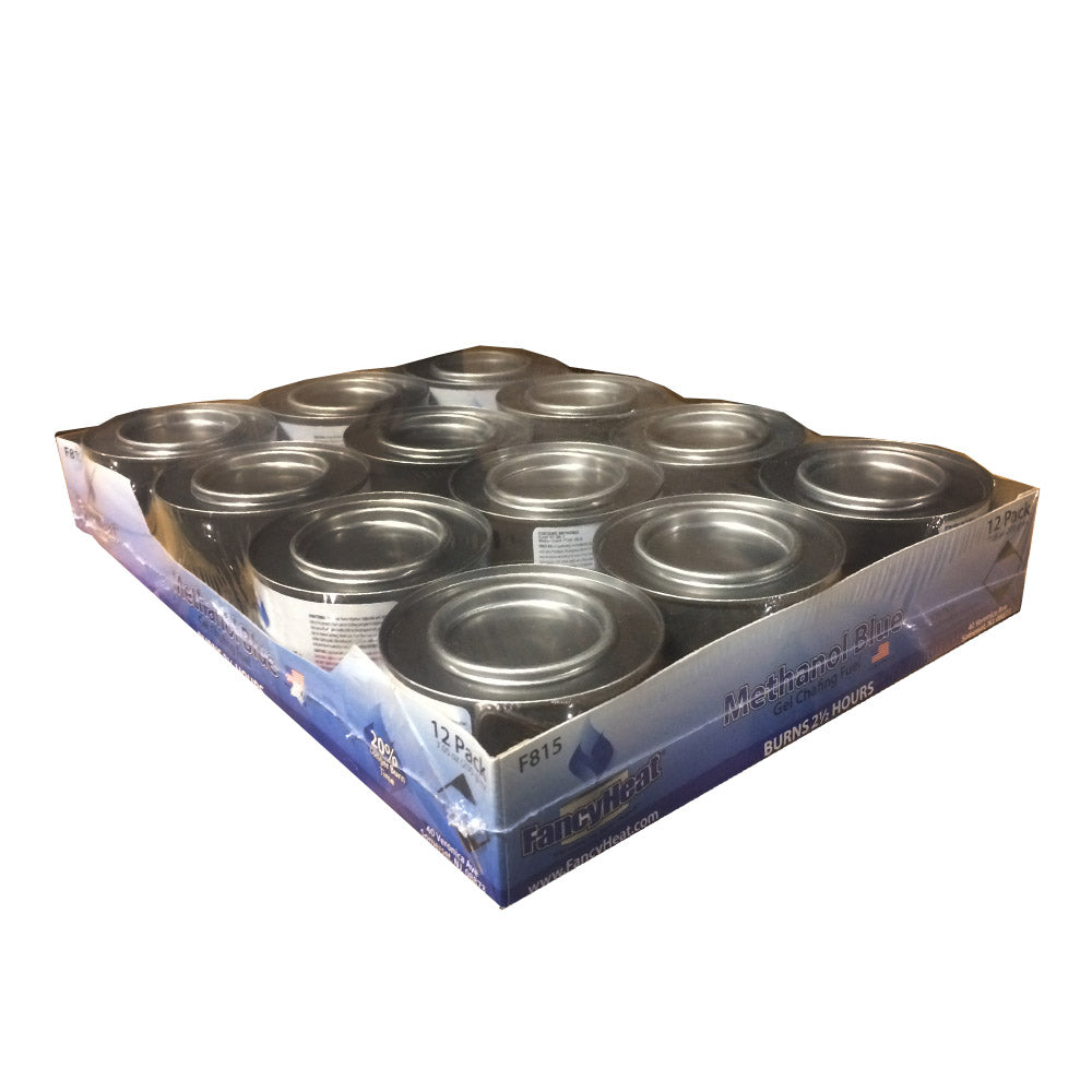 2.5 Hour Blue Methanol Gel Chafing Fuel 12ct