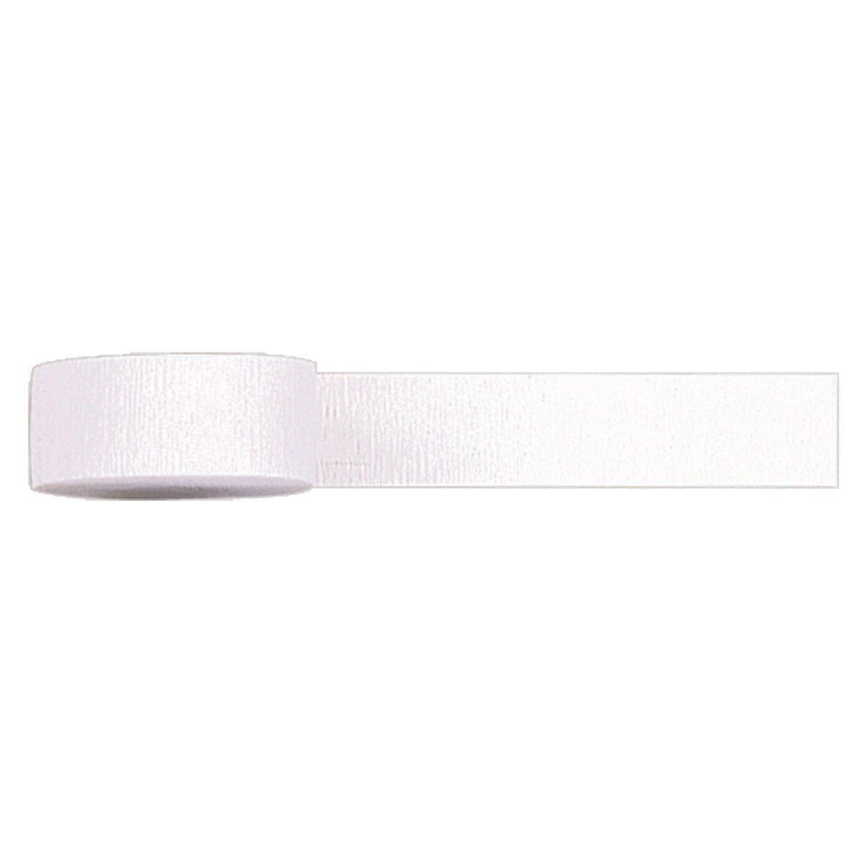 White Crepe Streamer Roll - 1.7in x 81ft