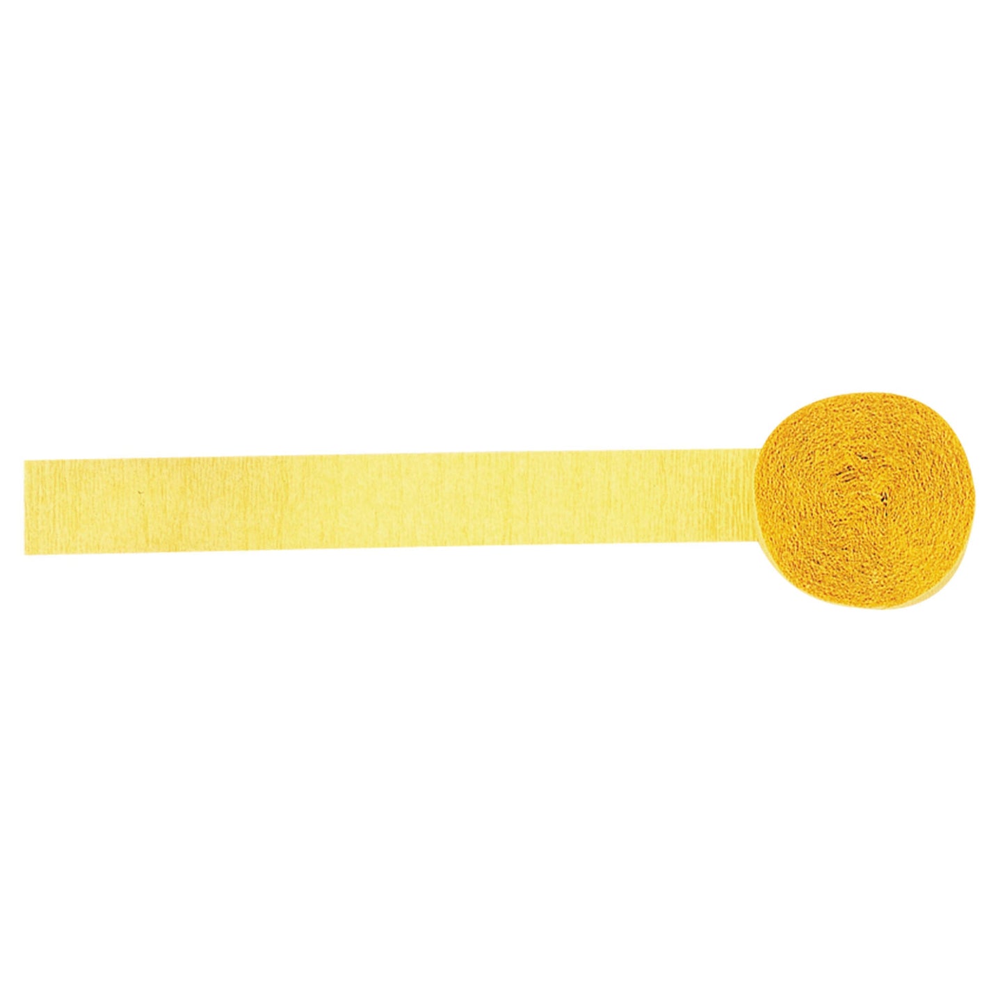 Yellow Crepe Streamer Roll