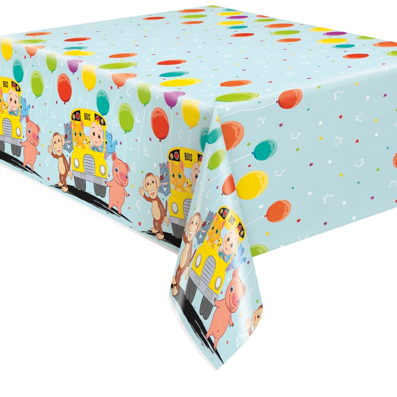 Cocomelon Plastic Table Cover 54" x 84"