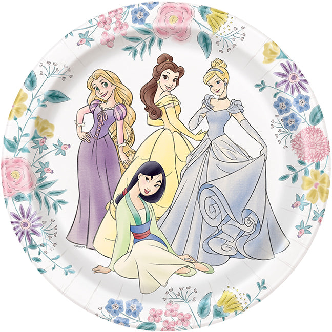 Disney Princess Round 9" Dinner Plates 8ct