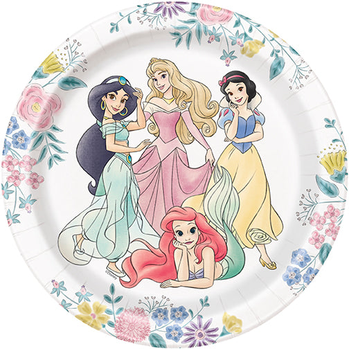 Disney Princess Round 7" Dessert Plates 8ct