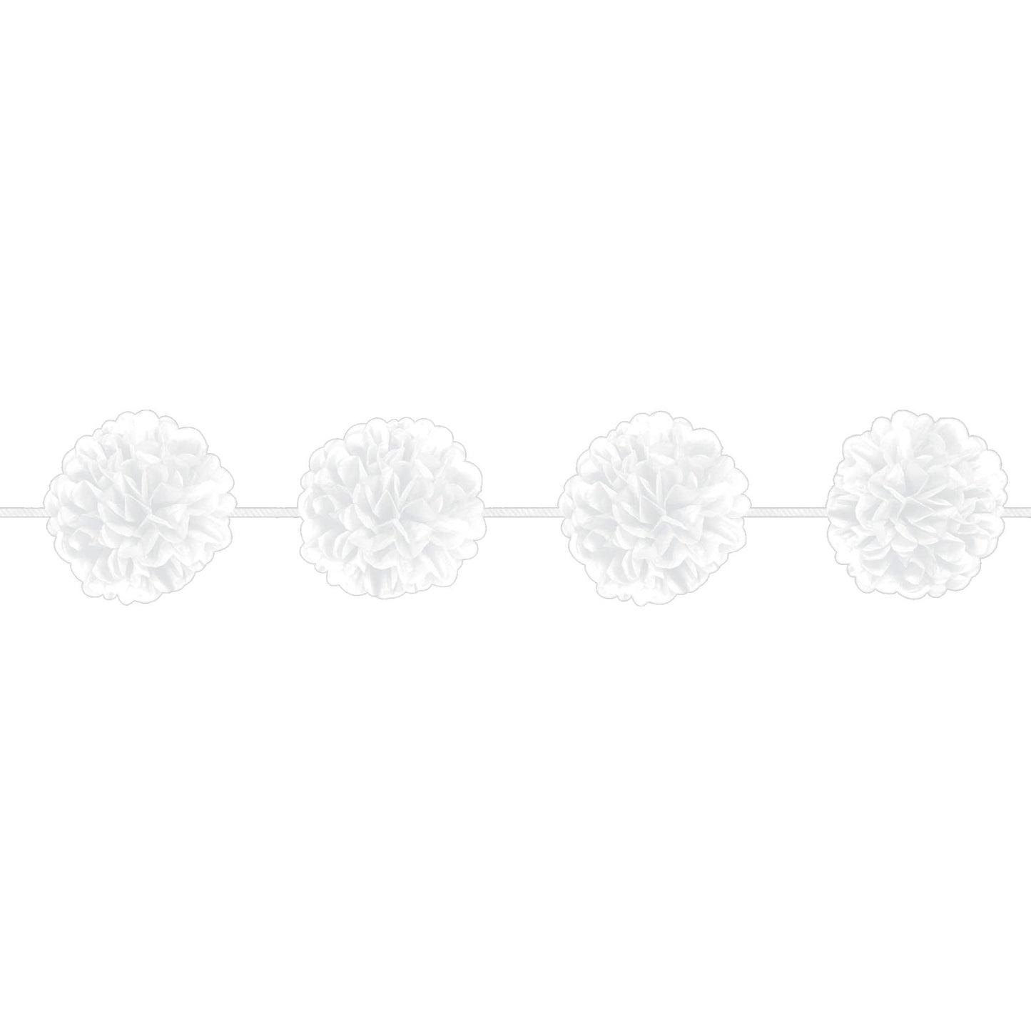 White Fluffy Garland